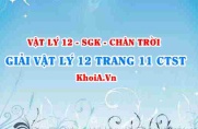 Giải Vật lí 12 trang 11 Chân trời Sáng tạo